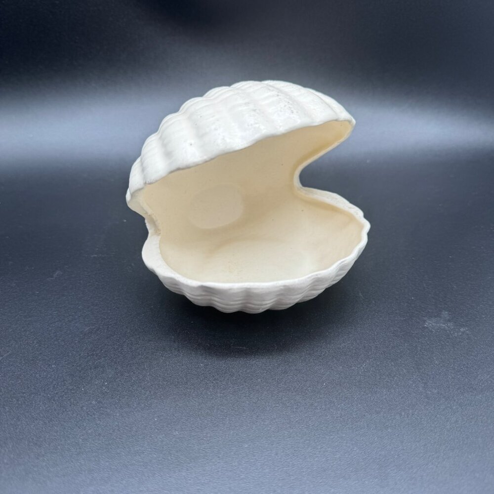 Vintage kitchen bathroom Double Clam Shell Dish read